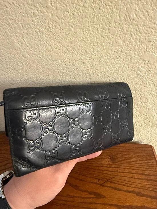 Authentic Gucci Guccissima wallet black need snap - Picture 16 of 16